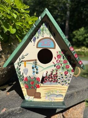 Welcome to my Garden Kathy Hatch Birdhouse
